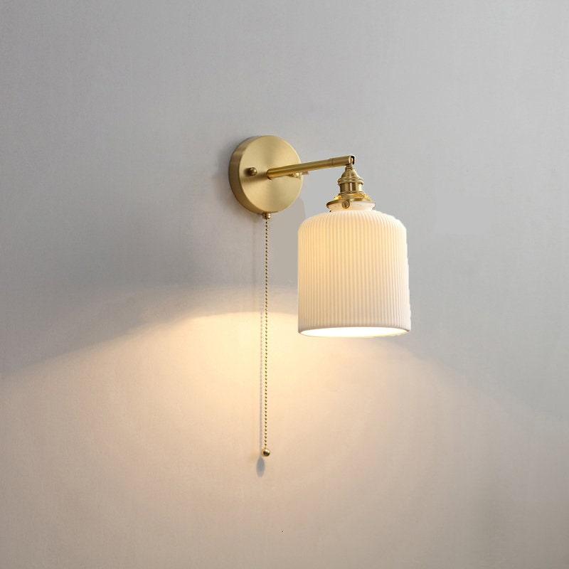 Simple White Porcelain Wall Light