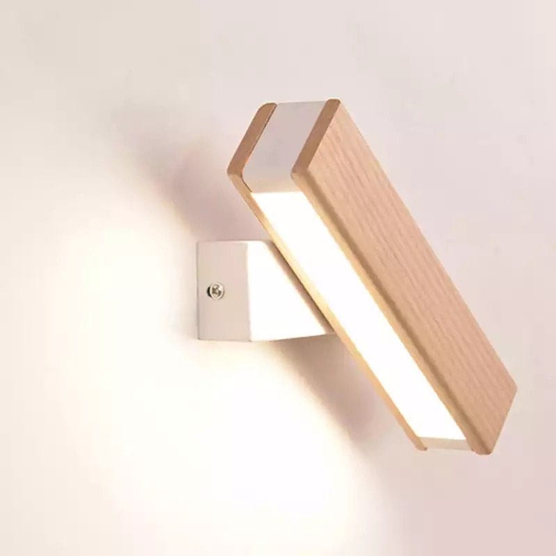 Adjustable Wood LED Night Table Lamp