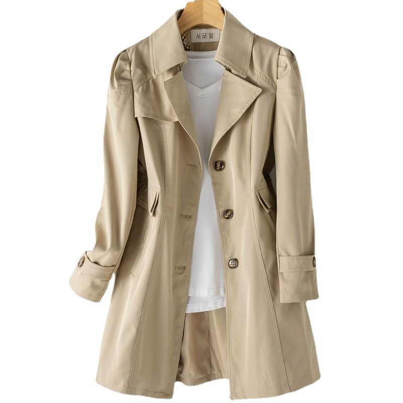 Timeless Double Button Raincoat for Women