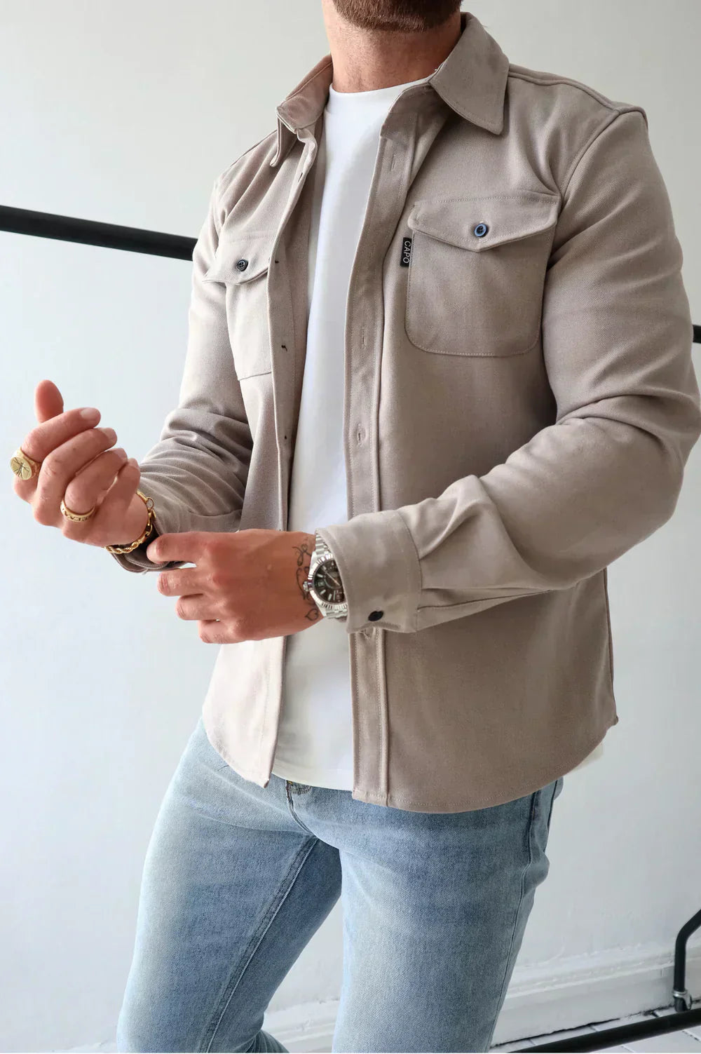 Casual Loose Fit Mens Shirt