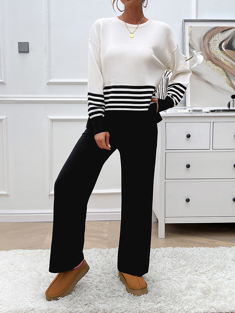 Comfy Vertical Stripe Jumpsuit for Ladies