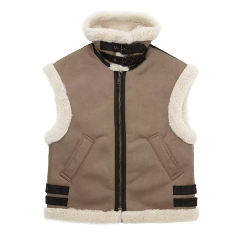 Luxurious Fake Fur Waistcoat for Ladies - OutfitLondon