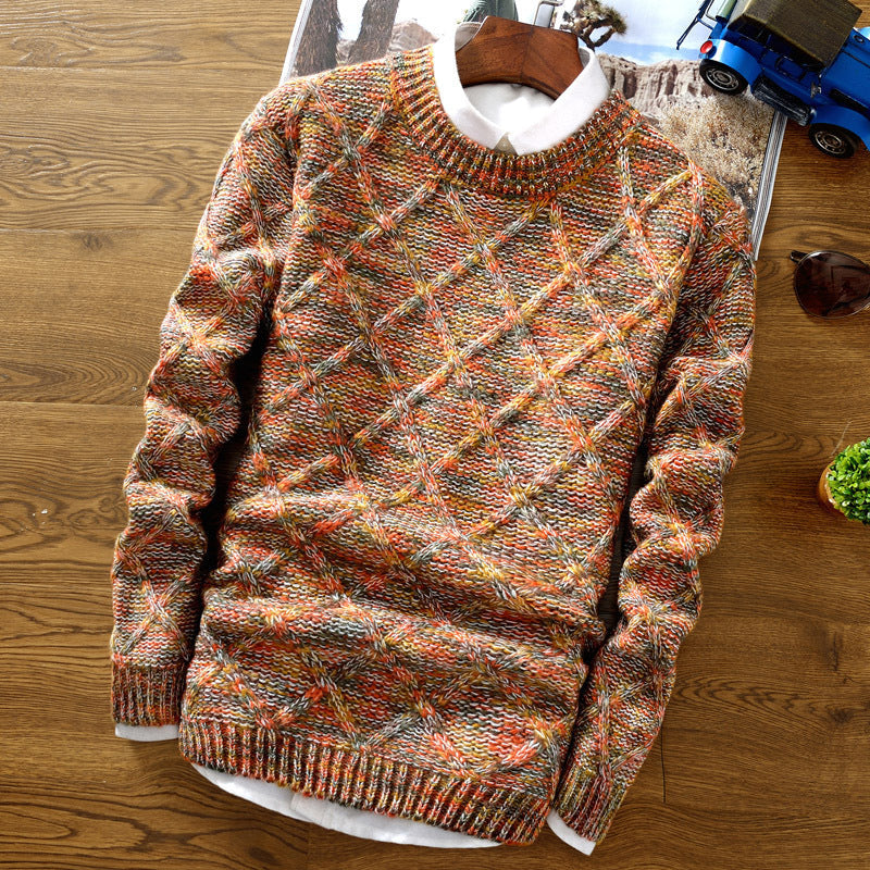 Colorful Knit Sweater for Men