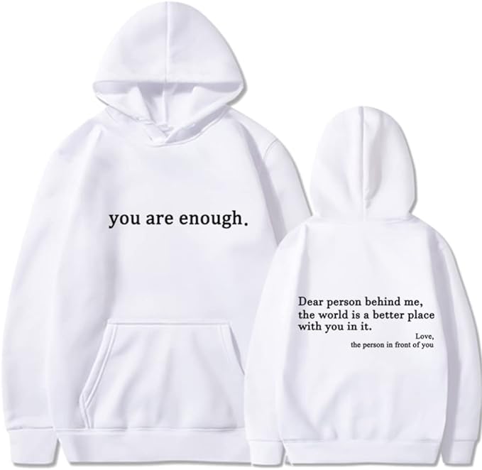 Fashionable Quote Graphic Hoodie