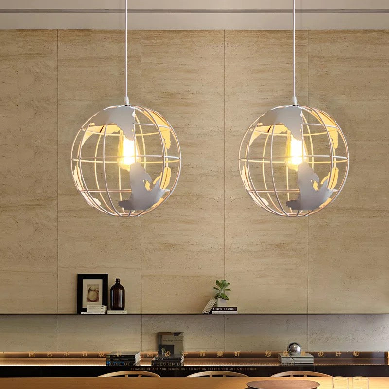 Round Glass Pendant Light