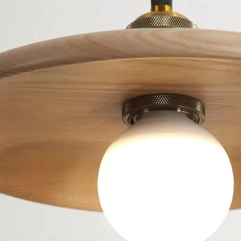 Farmhouse Style Wood Pendant Light Fixture