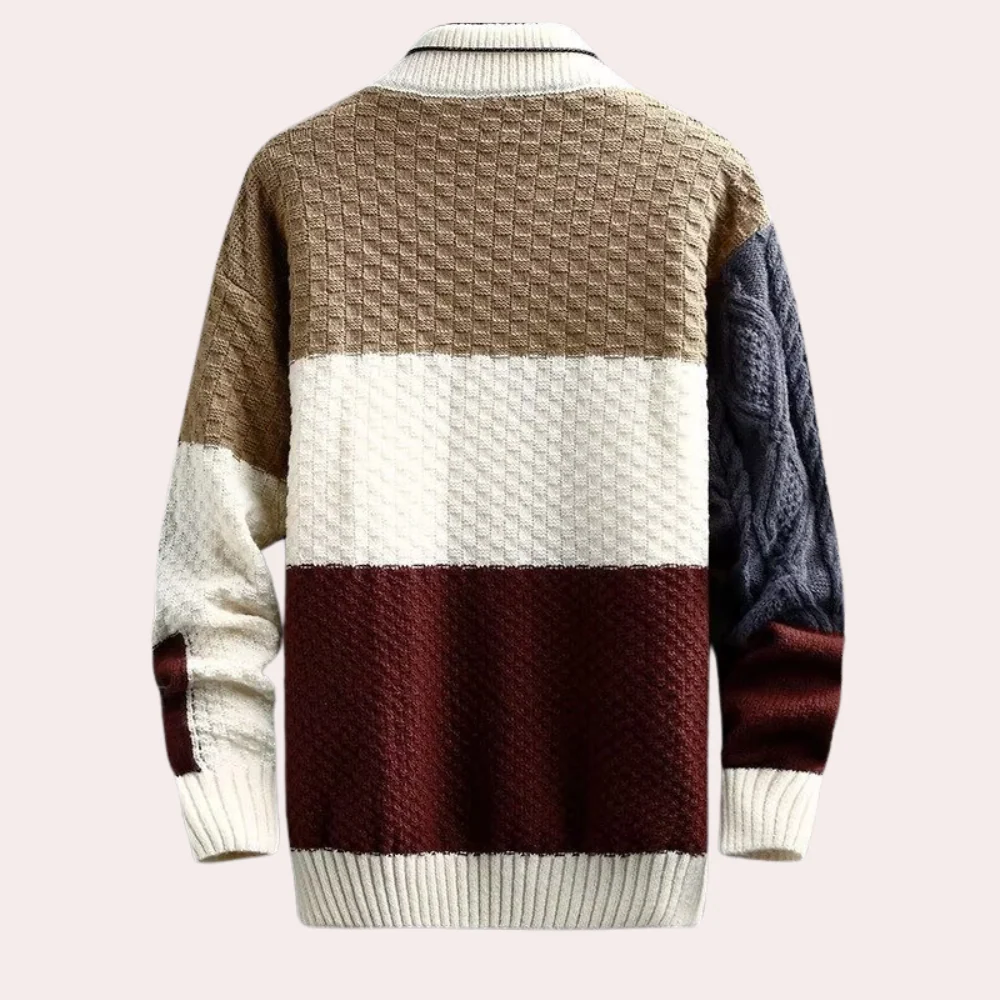 Classic Thick Knit Crew Neck Sweater Men