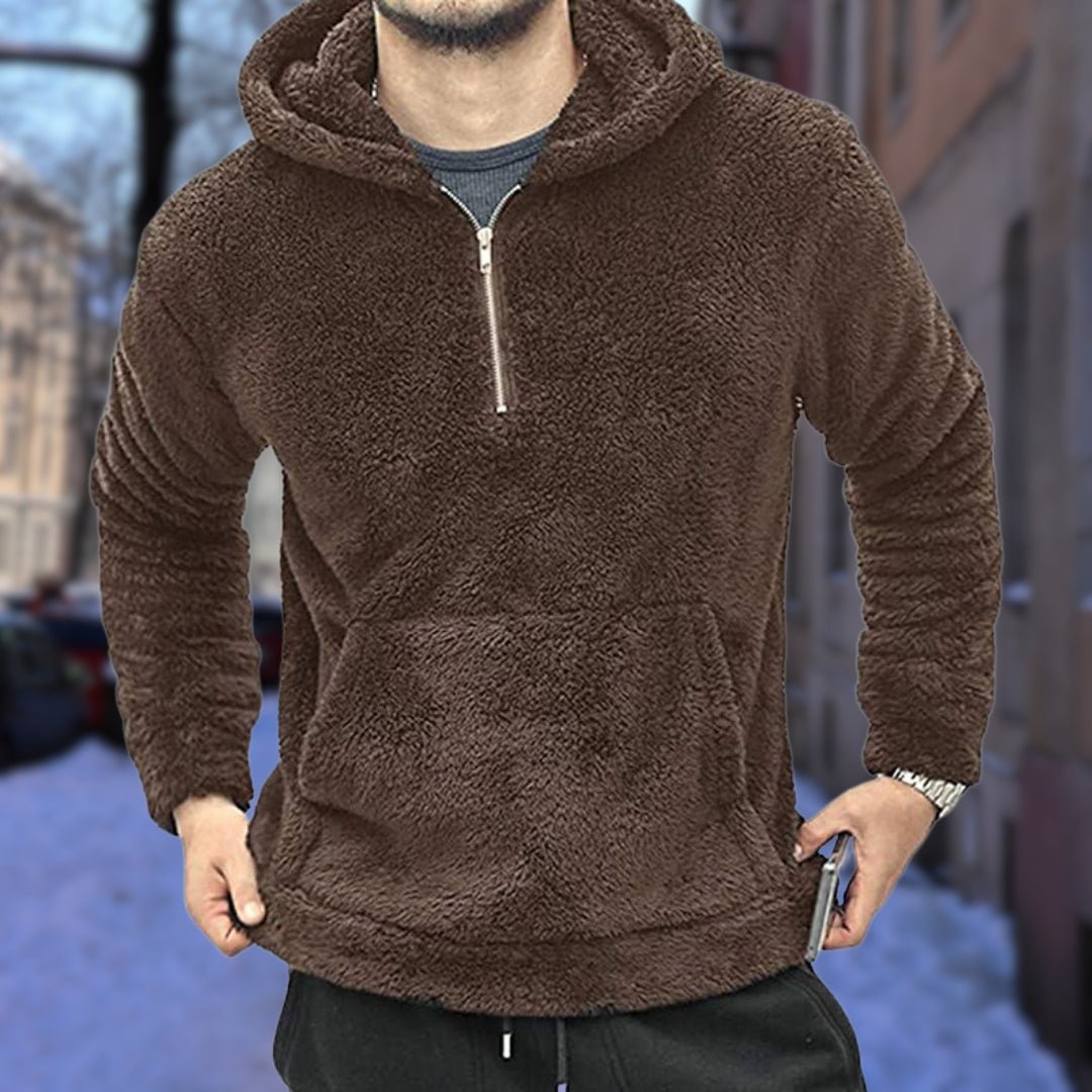 Soft Men's Fleece Hooded Sweatshirt
