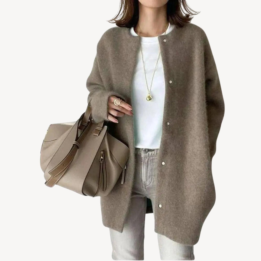 Classic Women's Wool Button Front Sweater