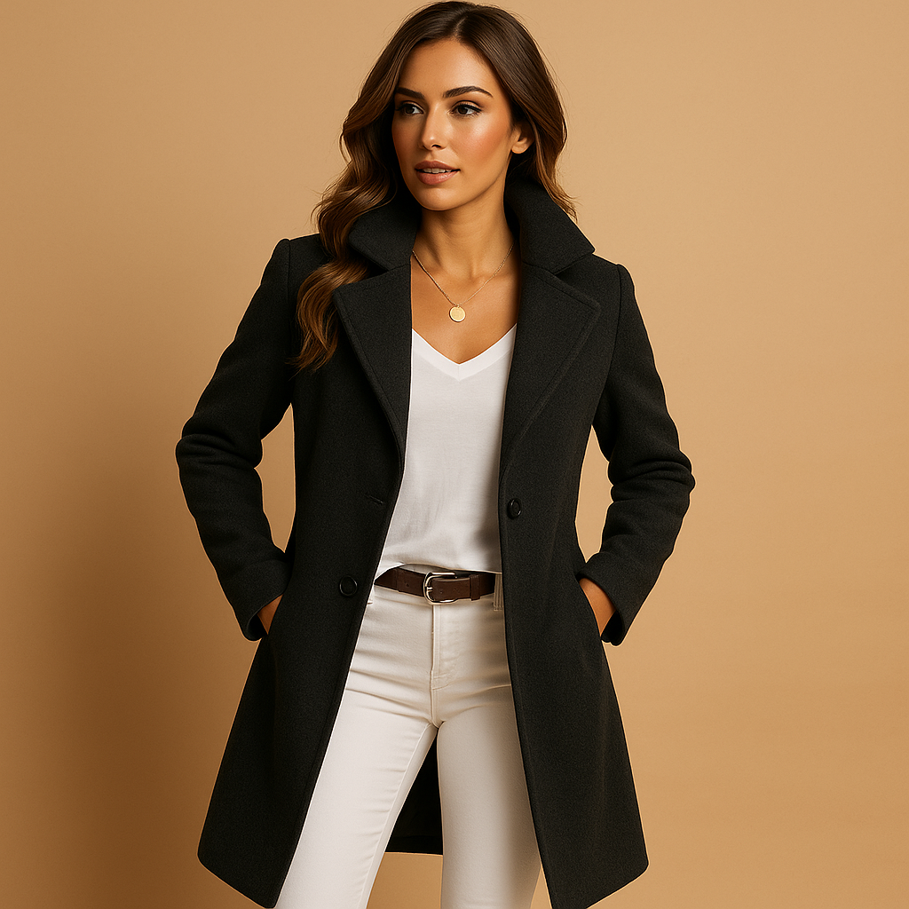 Classic Formal Women's Long Button Coat