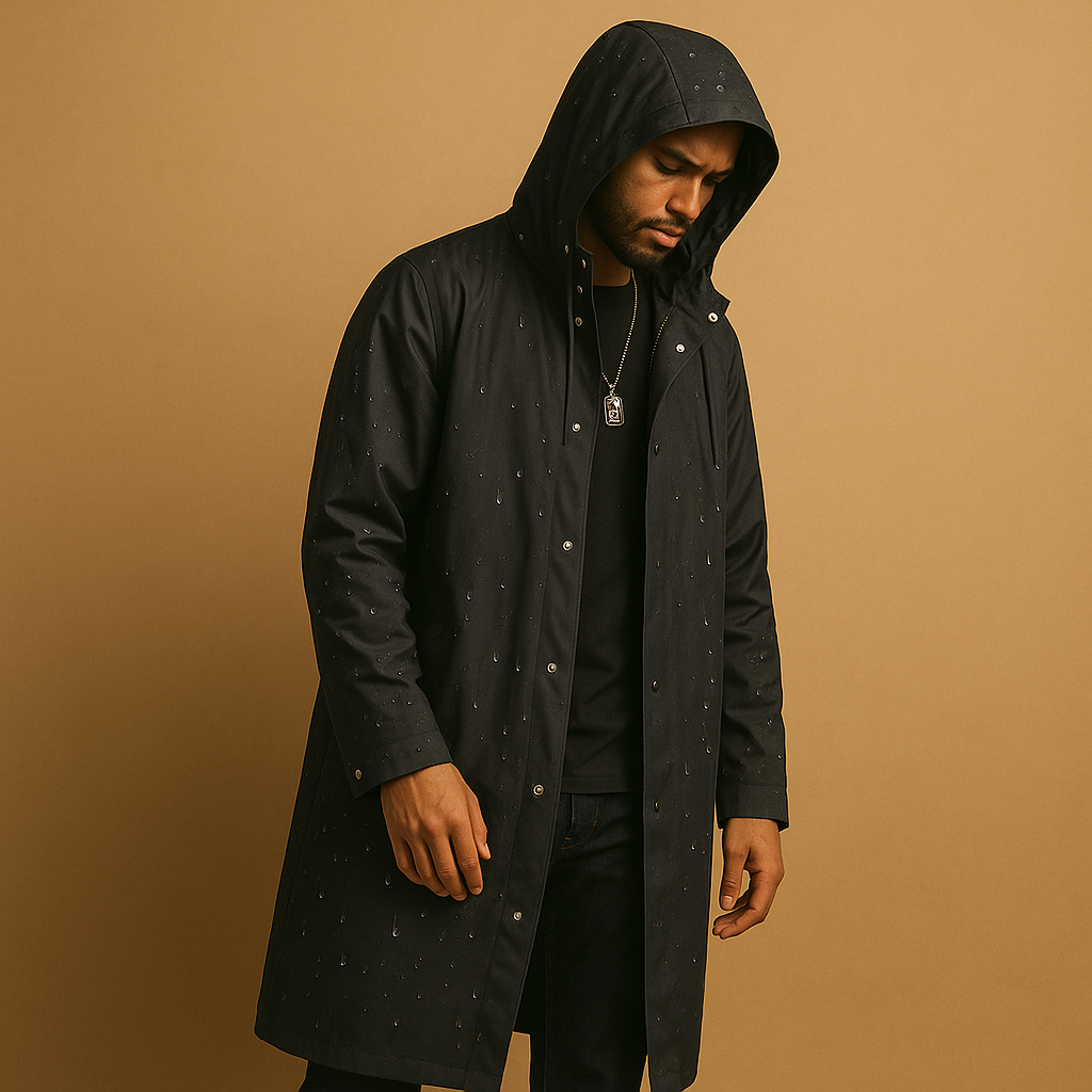 Waterproof Hooded Parka for Men - Insulated Rain Jacket