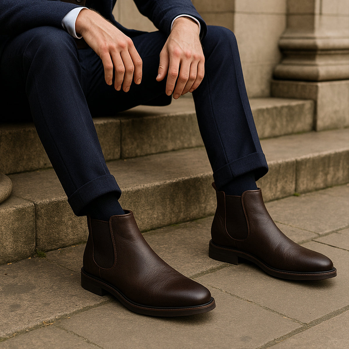 Men's Premium Soft Leather Ankle Boots