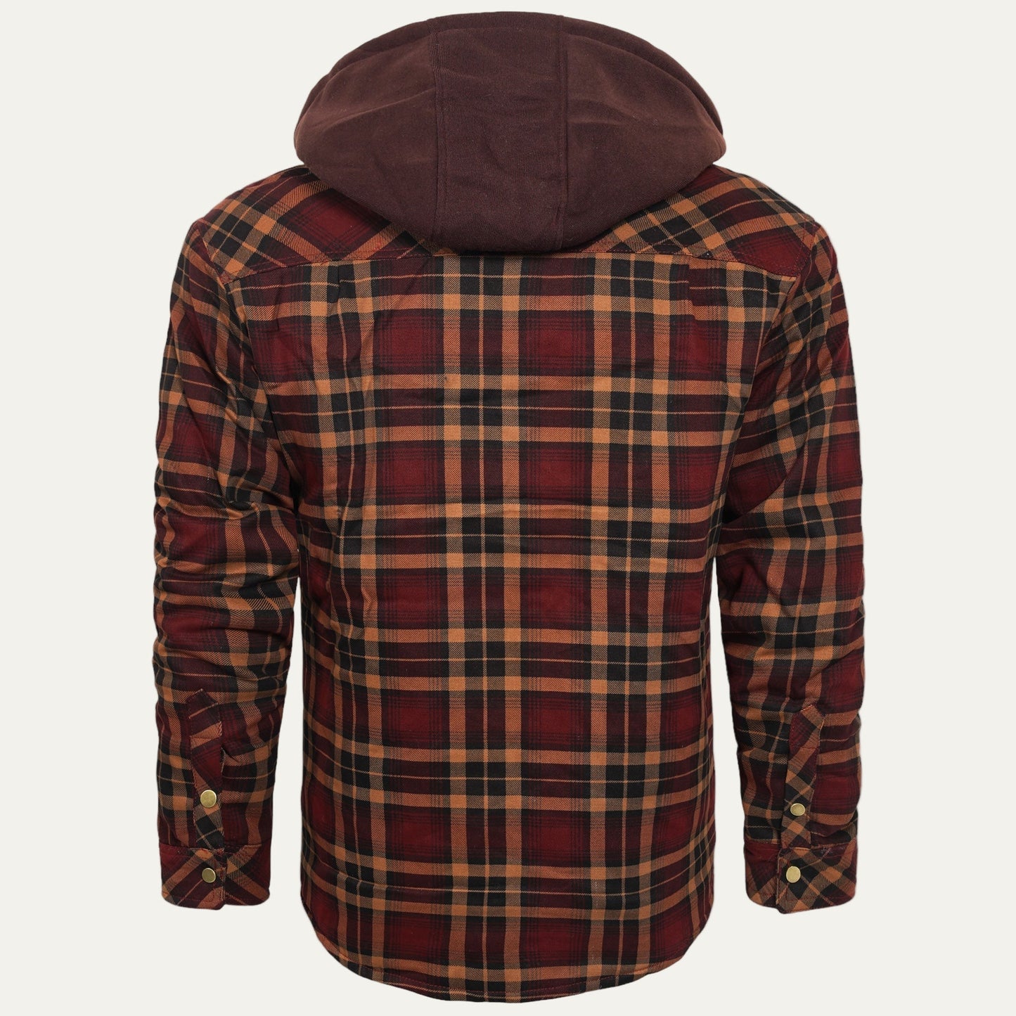 Warm Quilted Plaid Flannel Shirt Jacket