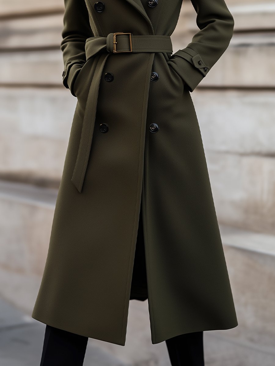 Classic Women's Double Button Trench Coat