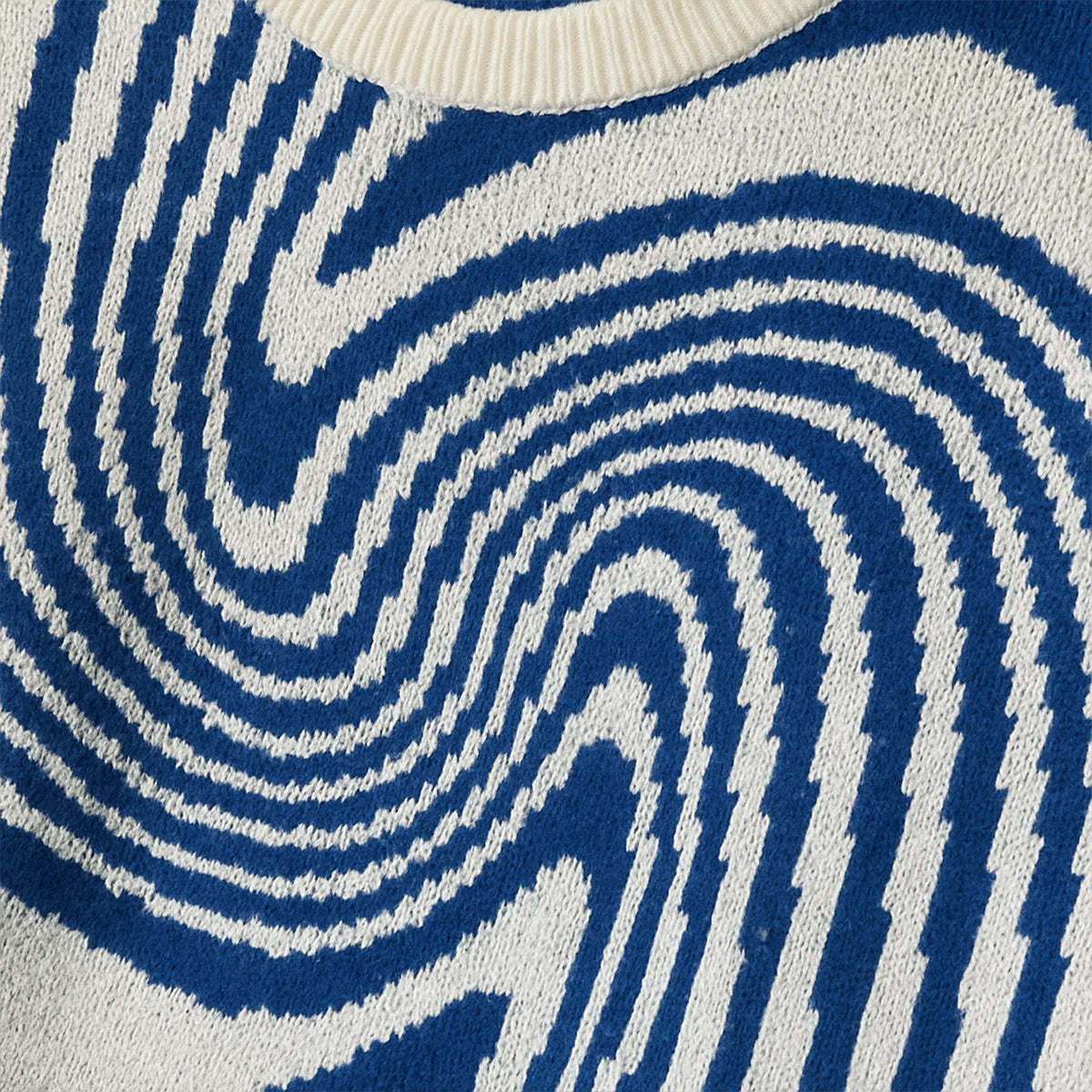 Colorful Swirl Design Mens Knit Sweater