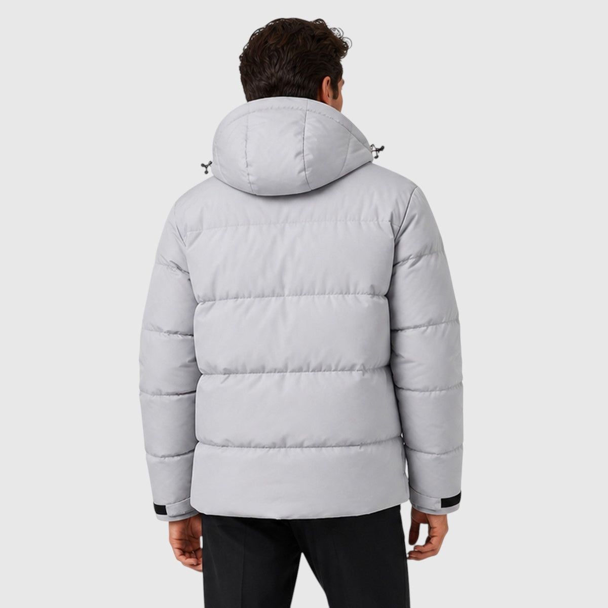 Men's Stylish Quilted Hooded Puffer Jacket