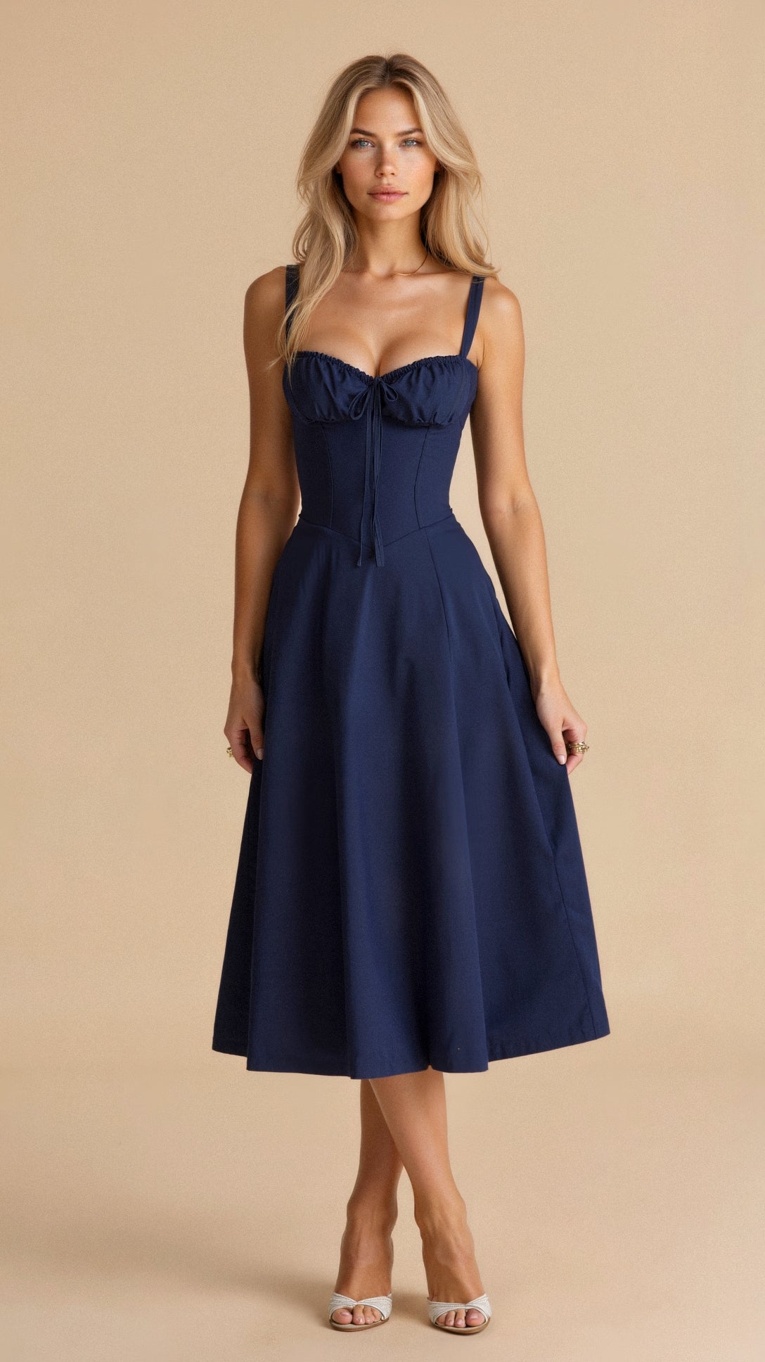 Slim Fit Women's Bodycon Mid Length Dress