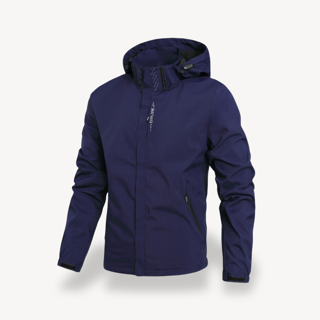 Men's Waterproof Zip Up Hooded Jacket