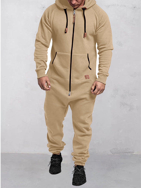 Odette | Relaxed Fit Hooded Fleece Jumpsuit
