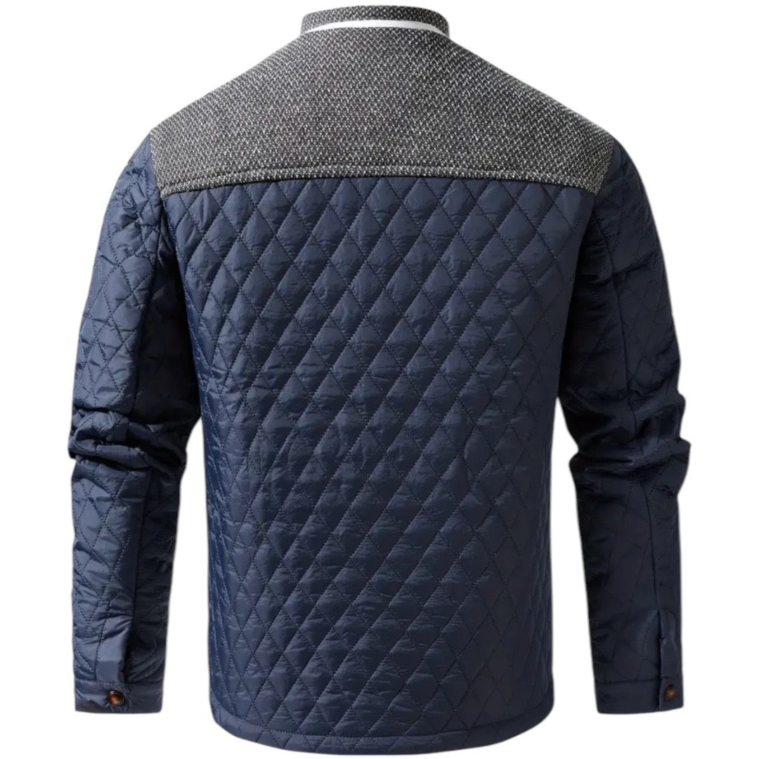 Men's Padded Parka Jacket with Contrast Detail