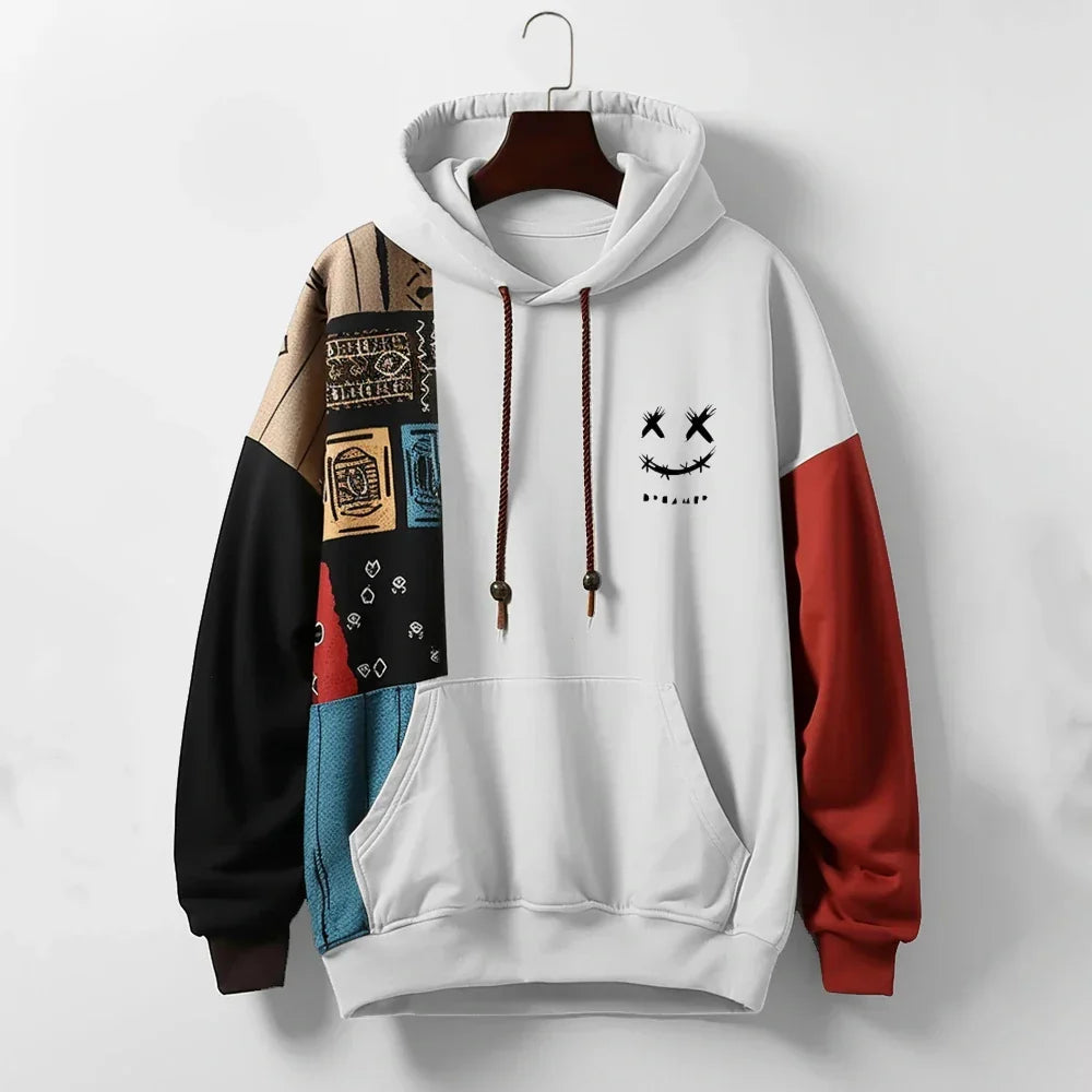 Trendy Mens Large Hooded Sweatshirt