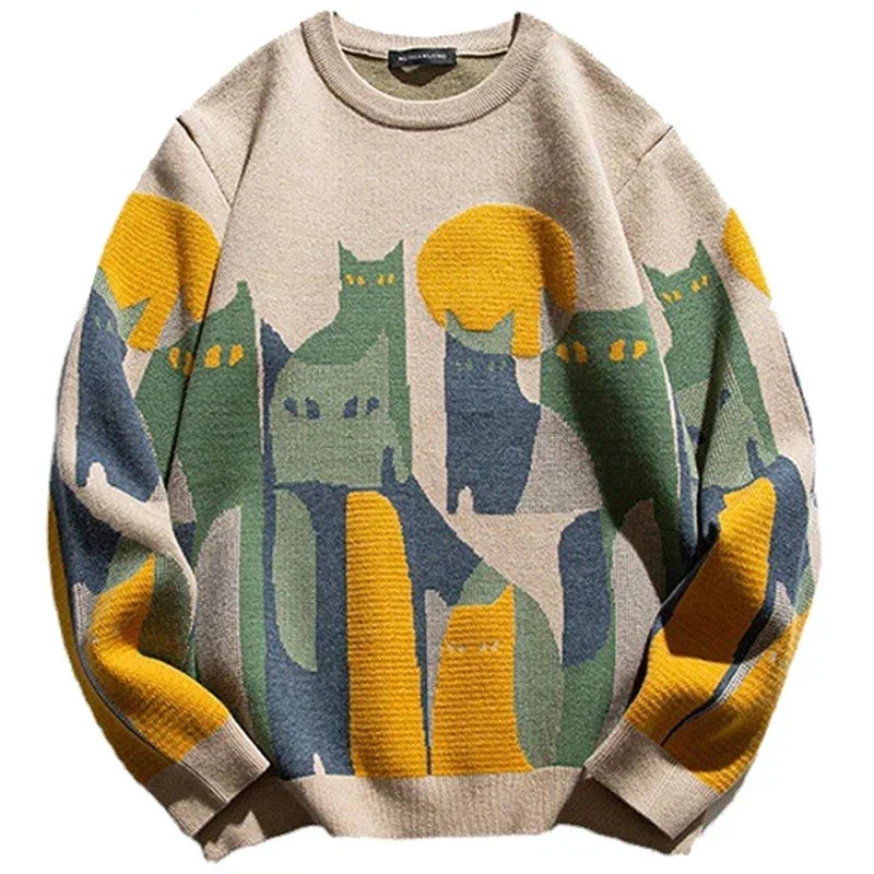 Colourful Knit Sweater for Women