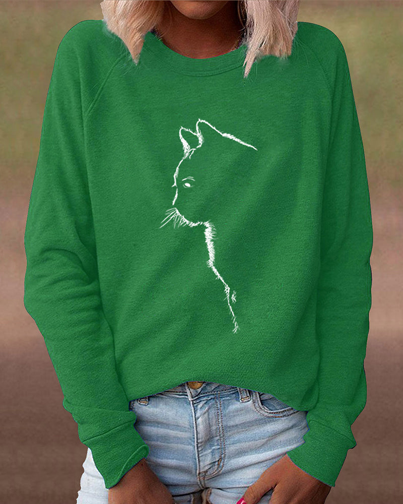 Comfy Cat Graphic Hoodie