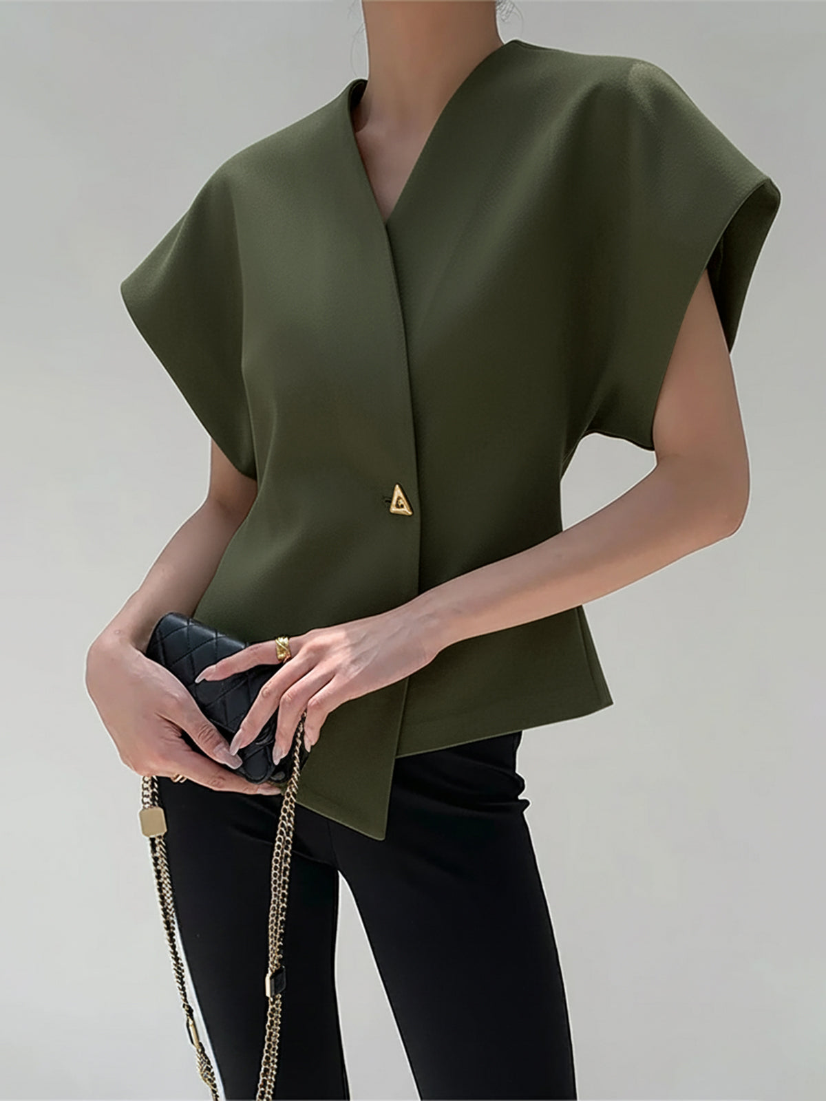 Payton | Relaxed Fit V-Neck Holiday Clothes Blouse