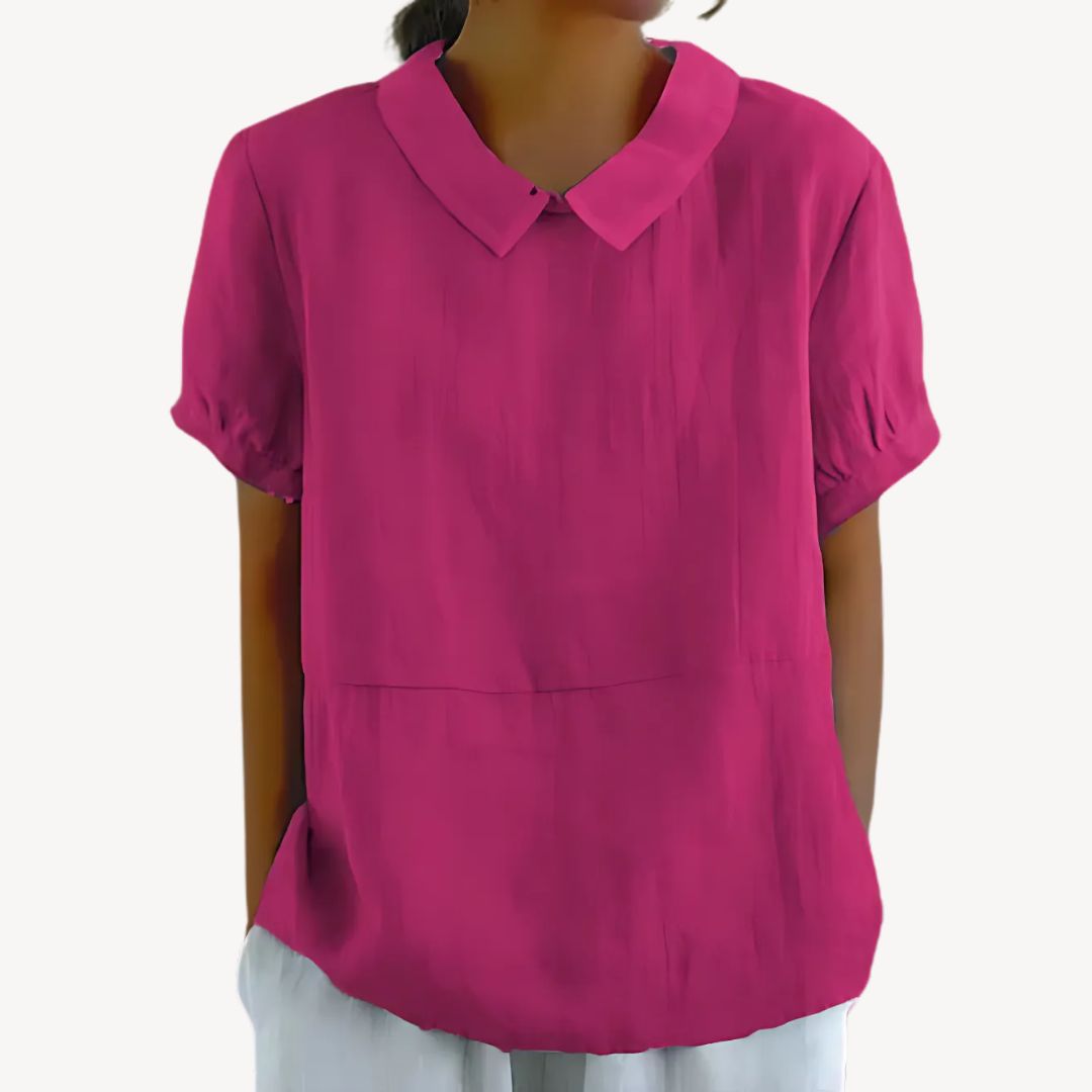 Ladies Relaxed Fit Cotton Blouse