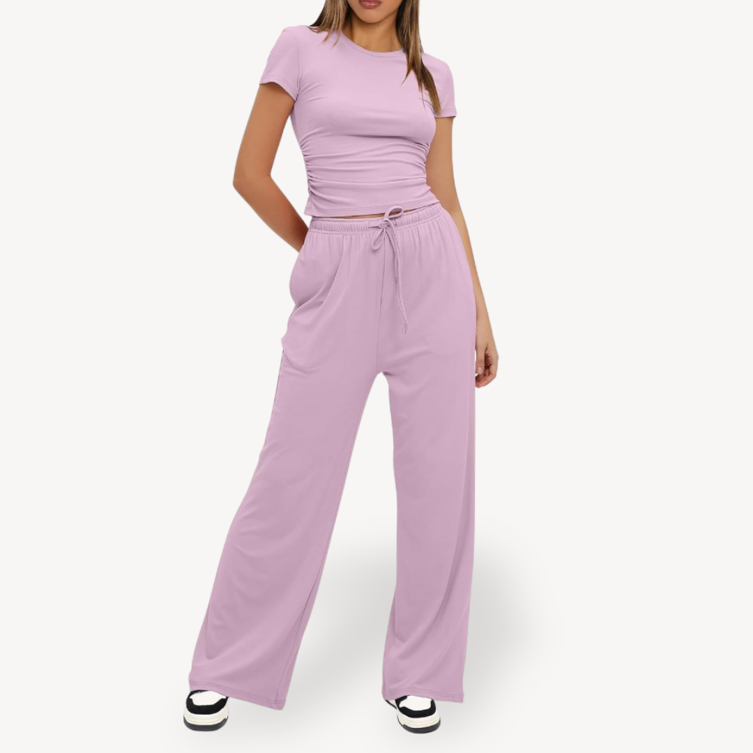 Relaxed Fit Pajama Set for Ladies