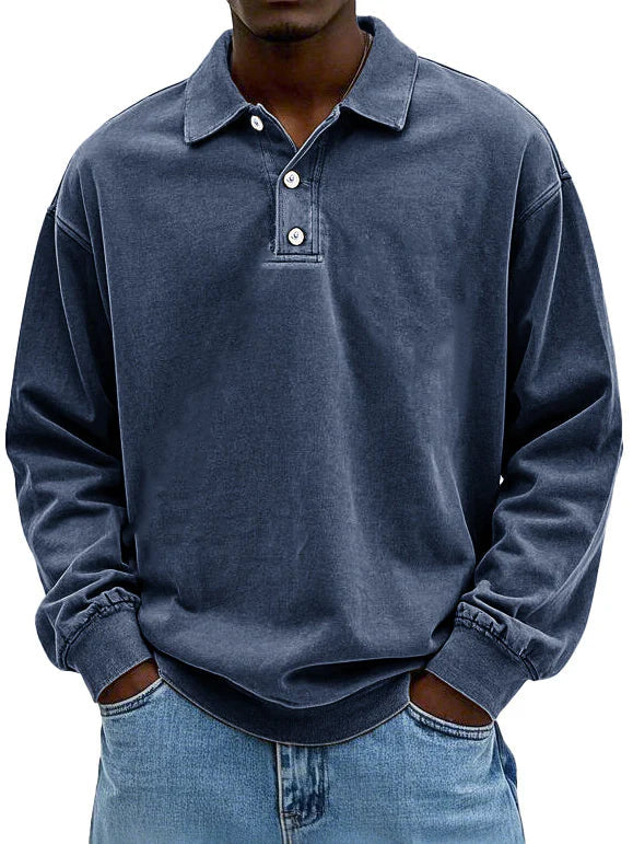 Relaxed Fit Classic Polo Shirt for Men