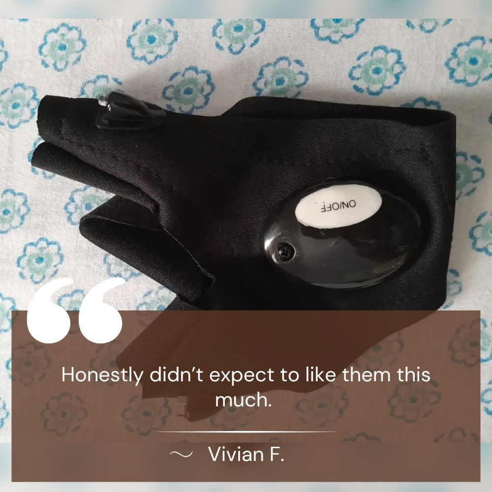 Bright LED Light Gloves