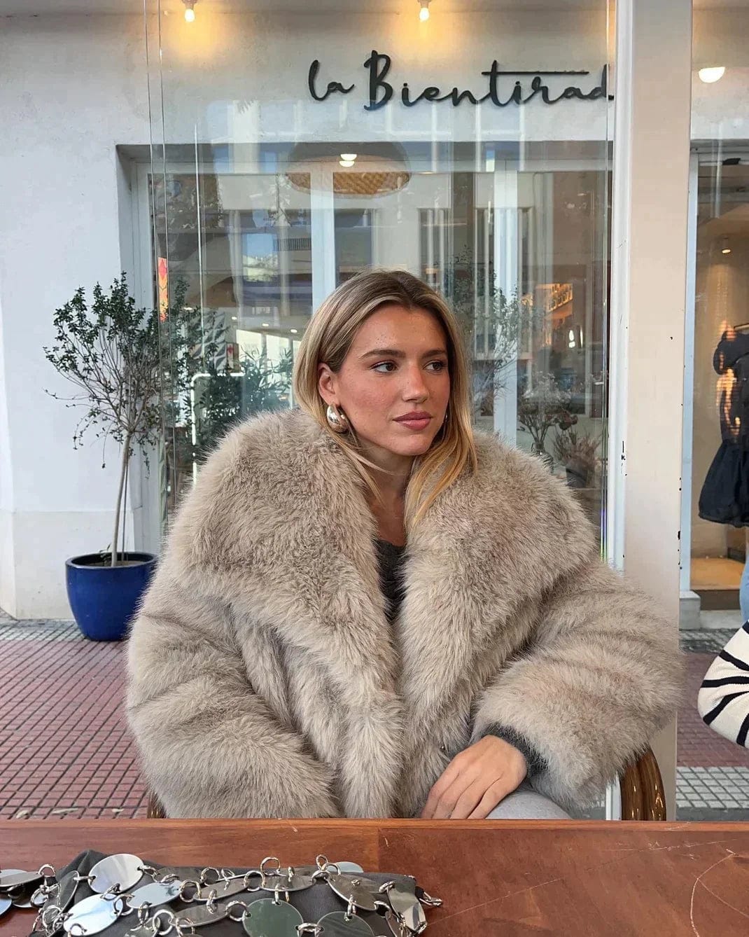 Premium Women's Fake Fur Coat