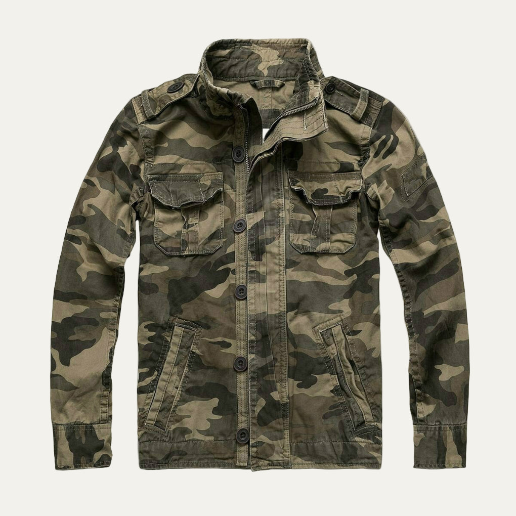 Men's Heavy Duty Distressed Jean Jacket