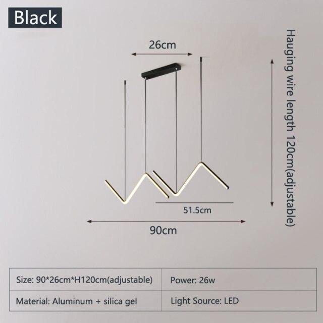 Sleek Geometric Pendant LED Lamp