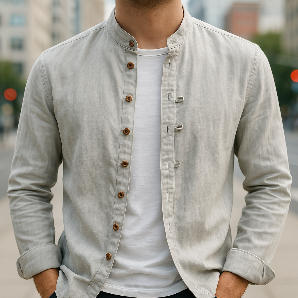 Ryan | Relaxed Fit Linen Cotton Men's T-Shirt