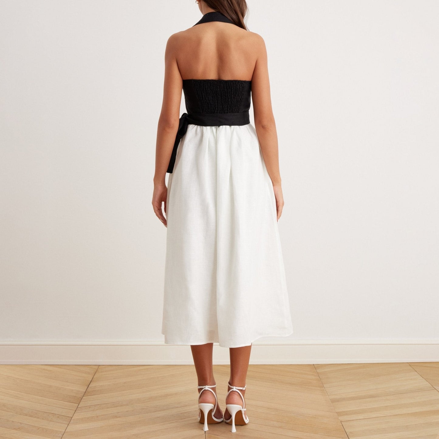 Samantha | Tie Waist Halter Neck Sundress
