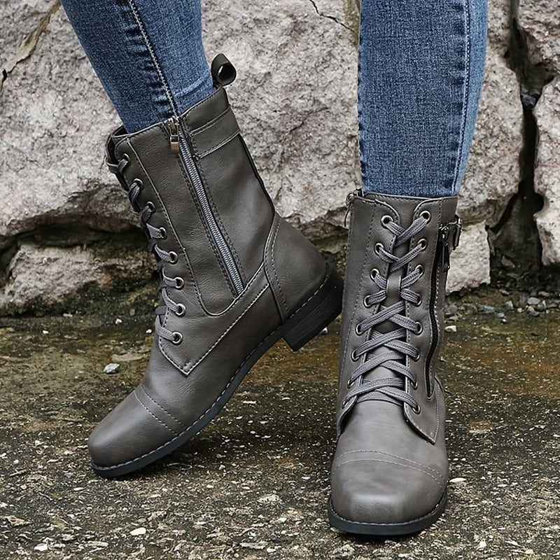 Comfortable Women's Boots With Easy Side Zip