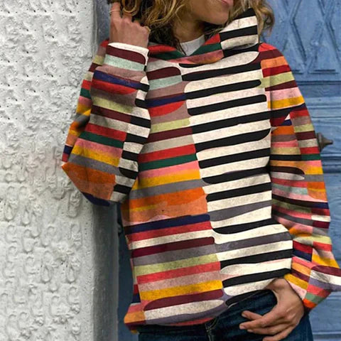 Colorful Pullover Hoodie Sweatshirt - OutfitLondon