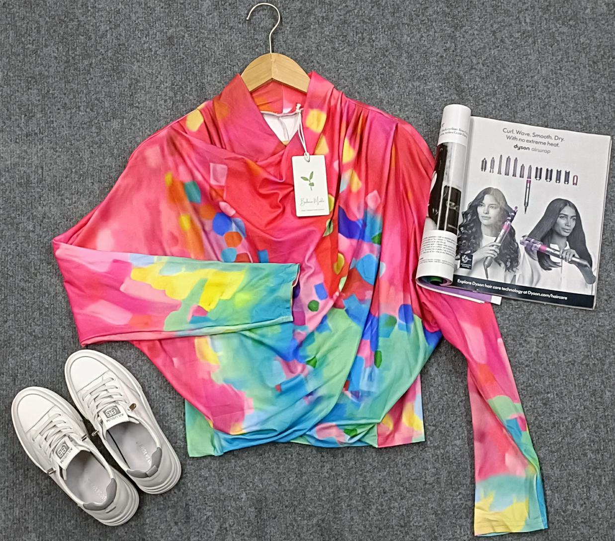 Warm Graphic Knit Sweater for Women