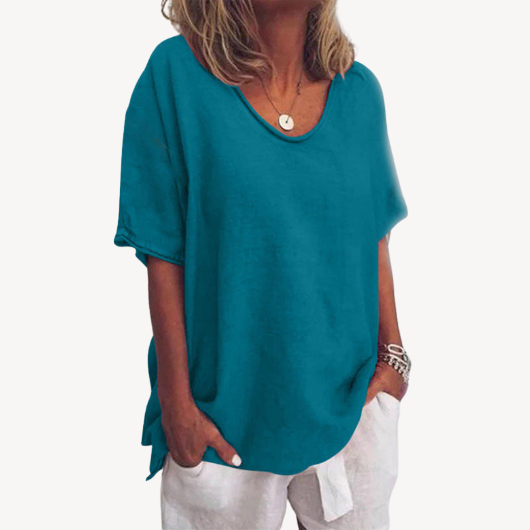 Relaxed Fit Cotton Women's Tee Shirt
