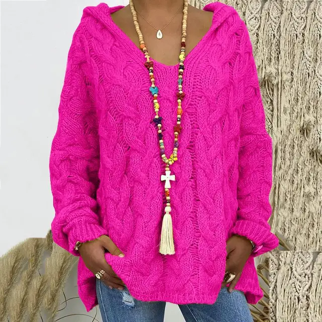 Classic Cable Knit Sweater for Women