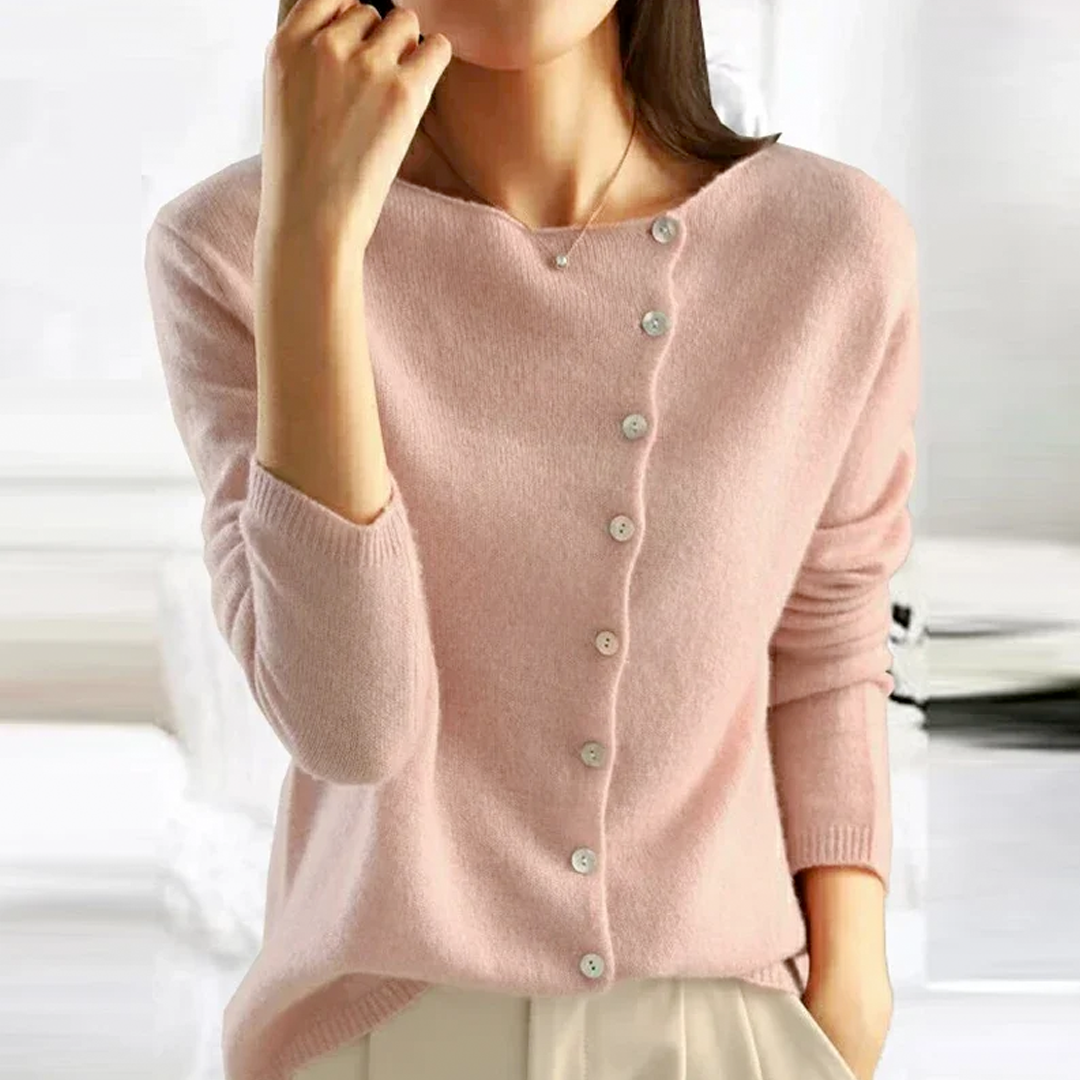 Fashionable V Neck Sweater - Sienna