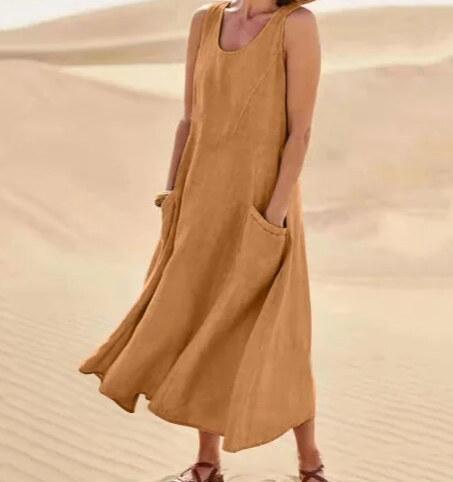 Comfortable Women's Sundress with Side Pockets