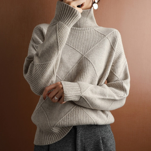 Soft Women's Winter Turtleneck Sweater