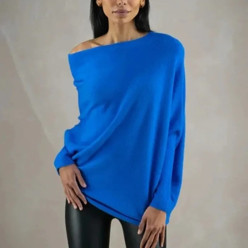 Soft Cashmere Blend Offbeat Sweater