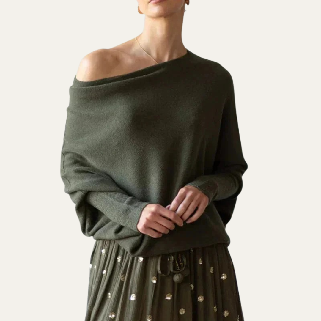 Casual Drop Shoulder Cozy Knit Sweater