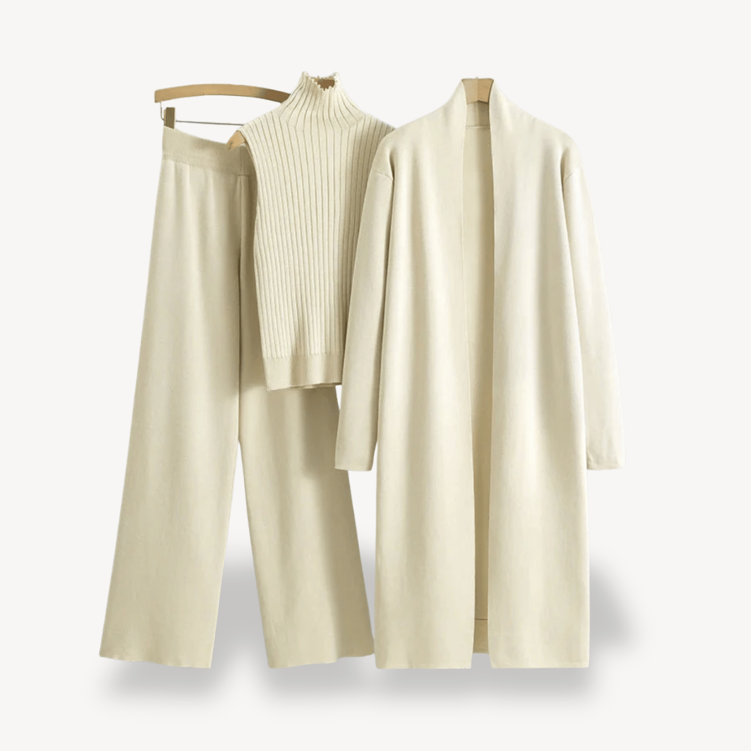 Ladies 3-Piece Outfit – Sweater, Trousers & Jacket