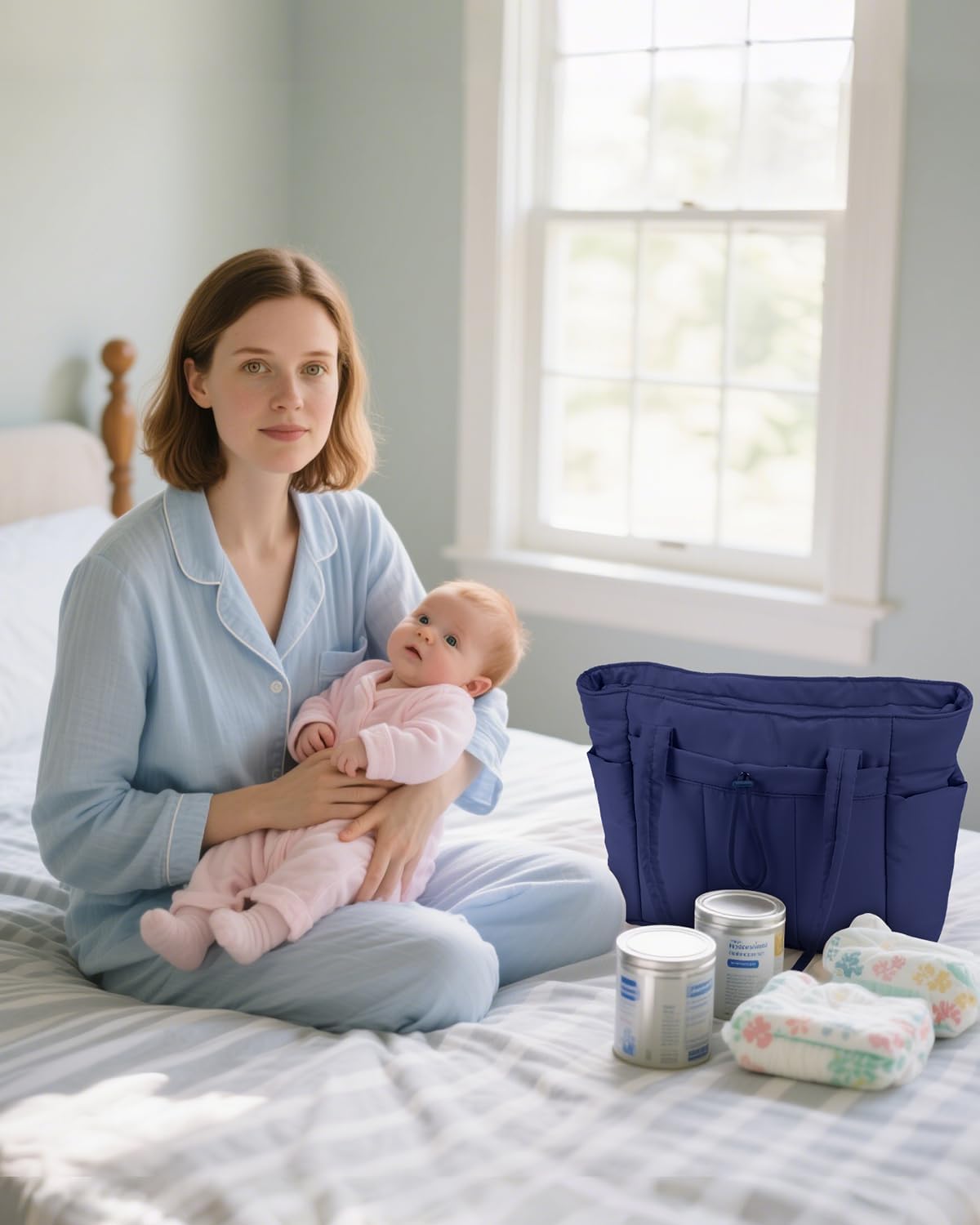 Insulated Water Bottle Tote Bag with Laptop Compartment