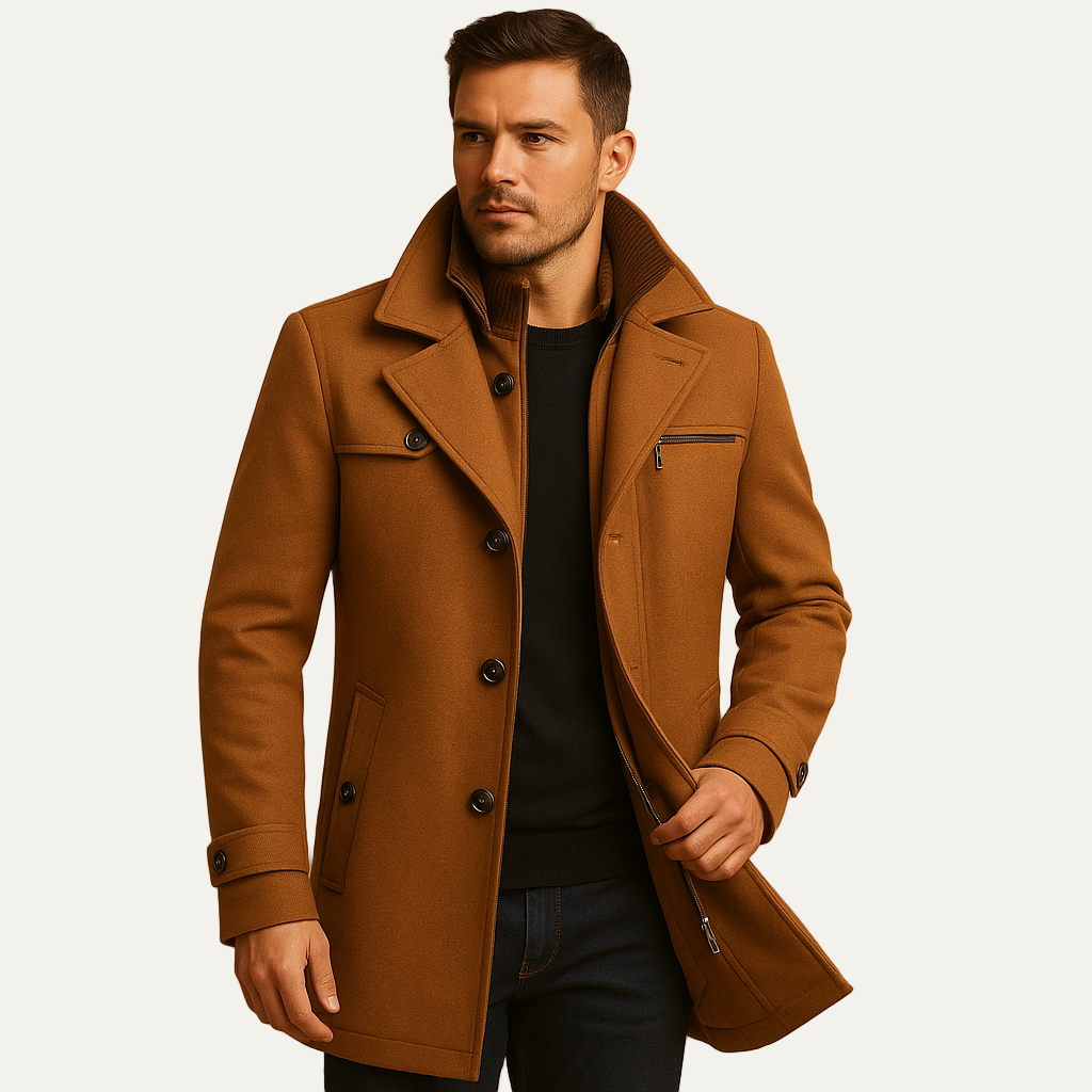 Warm Men's DownFilled Long Parka Jacket